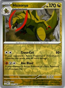 Haxorus Reverse Holo 070/086 SV: Black Bolt Rare - NM - Picture 1 of 3