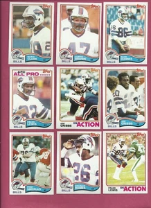 1982 TOPPS BUFFALO BILLS TEAM CARD LOT - NEAR MINT - Picture 1 of 1