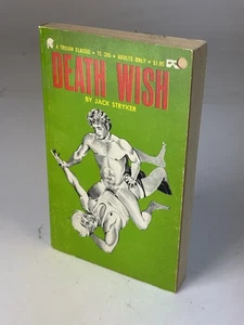 Gay Erotica Pulp Paperback Death Wish By Jack Stryker 1973 - Picture 1 of 3