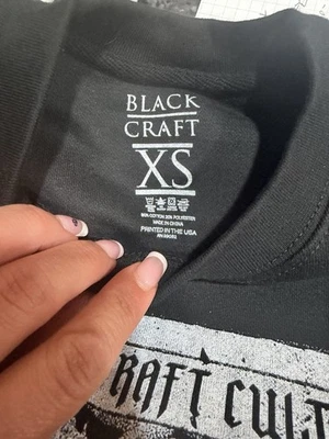 Sudadera artesanal negra Xsmall nueva Foto 1 de 3