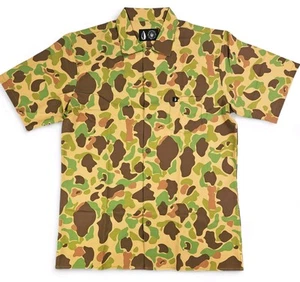Tachuntfish THF Mojito Vintage Frog Camo Button Up Shirt Mens Large Original Fit - Picture 1 of 5