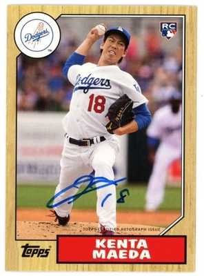 *RARO* 2016 Topps Archives 65 aniversario Rookie Variation ON CARD AUTO Kenta Maeda Foto 1 de 2
