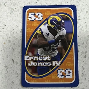 2024 Uno Fandom NFL Los Angeles Rams Orange #53 Ernest Jones IV - Bild 1 von 2