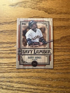 2025 TOPPS "HEAVY LUMBER" #HL-16 BARRY BONDS/GIANTS-- TARJETA SSP SOBRE MADERA DE GRANO - Imagen 1 de 3