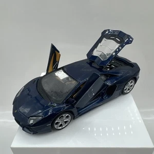 Maisto 1:24 Lamborghini Aventador LP700-4 Roadster Diecast Racing Car Model Blue - Picture 1 of 22