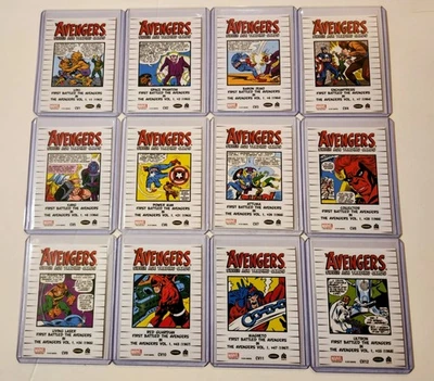Juego de 12 cartas Marvel Avengers "Silver Age" 2015 villanos clásicos - Rittenhouse Foto 1 de 2