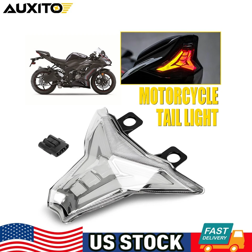 Luz de freno trasera intermitente LED integrada para Kawasaki Z125 Pro 2013-2024 Y Foto 1 de 4