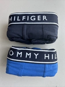 Tommy Hilfiger 2 Pk Mens Cotton Stretch Boxer Briefs XL 40-42 Blue - Picture 1 of 5