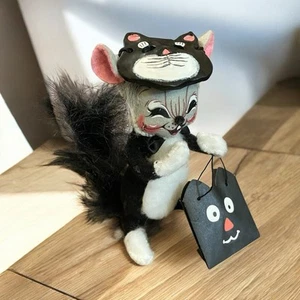 ANNALEE TRICK OR TREAT CAT MOUSE Black And White RARE - Picture 1 of 9