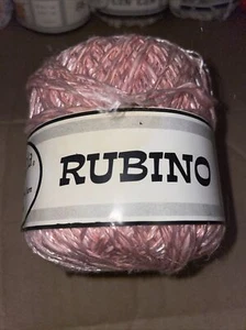 VINTAGE Fantacia Textured Yarn From Italy - RUBINO 50g - # 021 Pink - Picture 1 of 3