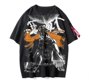Bleach Cosplay Anime Manga Streetwear T-Shirt Shirt Undershirt Polyester Schwarz - Picture 1 of 2