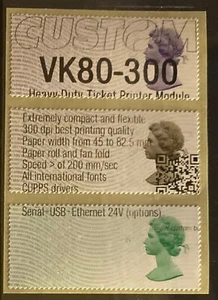 MACHIN 50th CUSTOM TEST 3 STRIP TYPE 2 OUTLINED LETTERING + QR CODE NCR POST GO - Picture 1 of 1