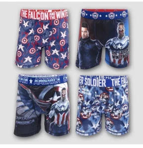 Marvel Boys' The Falcon Winter Soldier 4pk Boxer Briefs Underwear Size 6 - Picture 1 of 4