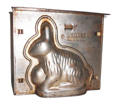 Alte Osterhasen Backform Metall Hasenform Zenker Ostern Kuchenform - Bild 1 von 4