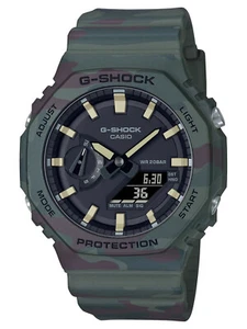 NUEVO Casio G-Shock Lmd Edt VERDE CAMUFLAJE Set con Correa Extra + Bisel Reloj GAE2100WE-3A - Imagen 1 de 4