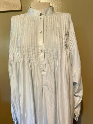 Camisón largo vintage azul Barbizon bordado Olivia grande para mujer Foto 1 de 4