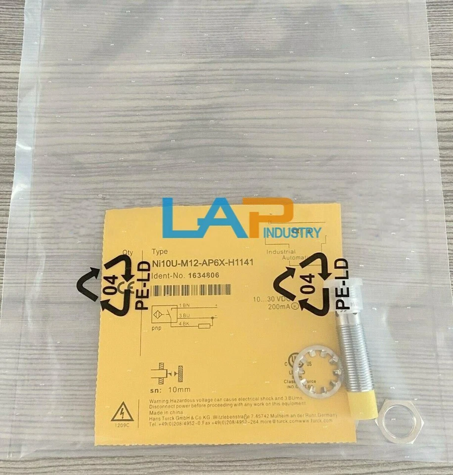 1pc NEW For TURCK NI10U-M12-AP6X-H1141 10-30VDC 200mA Proximity switch sensor - Image 1 of 1