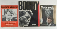 1968 3 ISSUES BOBBY ROBERT F KENNEDY LIFE AND DEATH NEWSWEEK DELL MAGAZINES