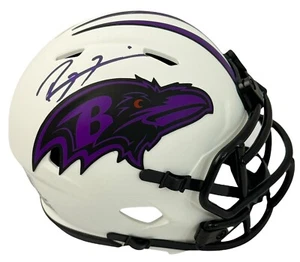 Ray Lewis Baltimore Ravens Signed Mini Helmet Lunar Eclipse Beckett COA - Picture 1 of 2
