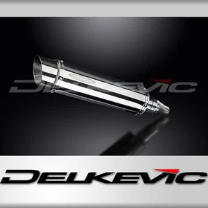 Kymco Downtown 300i 2011-2016 Slip On 14" Round Stainless Exhaust Muffler Kit - Picture 1 of 5