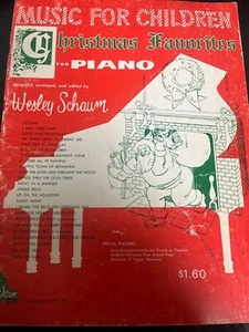 Music For Children Christmas Favorites For Piano 1961 Paperback Wesley Schaum - Picture 1 of 9