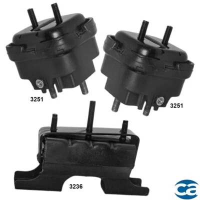 Juego de 3 piezas de soportes de motor y montaje de transmisión para Chevrolet SSR 03-04 5,3 L Foto 1 de 3