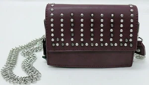 BCBG Generation Studded Crossbody Clutch Small PLUM NWT $108 - Picture 1 of 5