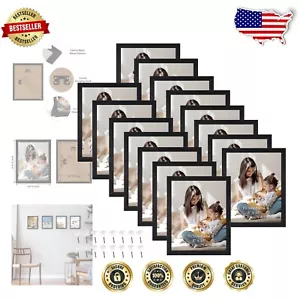 Stylish 8x10 Picture Frame Set of 15 - Ideal for Family Photos and Gifts - Picture 1 of 9