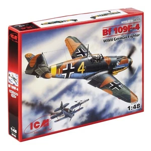 ICM 48103 Plastik Modellflugzeug 1:48 Messerschmitt Bf-109F4 WWII German Fighter - Bild 1 von 24