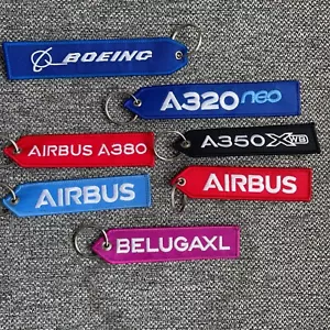 Commercial Airliner Airbus Boeing A320 A350 A380 Key Ring Xmas Stocking Filler - Picture 1 of 12