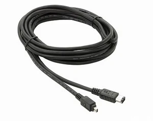Cable FireWire IEEE1394 4/6 Male/Male Shielded Moulded plugs Black 4,5m. THOMSON - Bild 1 von 4