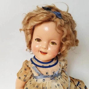 Rare A/O 1934 22" Shirley Temple "Stand-Up & Cheer" Ideal Composition/Compo Doll - Picture 1 of 14