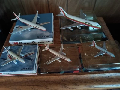 Juego de cinco modelos diecast Schabak escala 1/600 TAP Air Portugal Foto 1 de 4