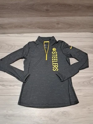 Pittsburgh Steelers NFL Nike Dri Fit 1/4 Cremallera Mediana Manga Larga Camisa Usada  Foto 1 de 4