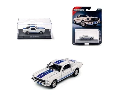 Shelby Mustang GT350 1965 1:64 -- Blanco con Rayas Azules -- Majorette: Colección Foto 1 de 4