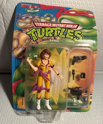 Figura Playmates 1992 April O'Neil TMNT Teenage Mutant Ninja Turtles sin perforar Foto 1 de 4