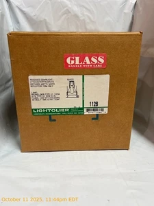 Lightolier 1128 Recessed Downlight Lytecaster Diffuser Matte White Trim Only - Picture 1 of 3