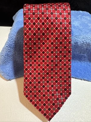 DONALD J. TRUMP Signature Collection diamantes 100% seda texturizada amarelo/creme - Imagem 1 de 4