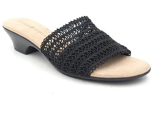 Karen Scott Damen Strick-Pantoletten Sandalen Elsaa Größe US 6M schwarz - Bild 1 von 7