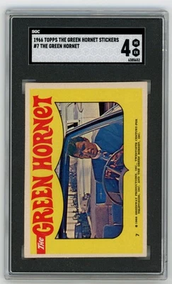 GREEN HORNET 1966 TOPPS GREEN HORNET STICKER #4 CARD SGC 4 - Image 1 of 2