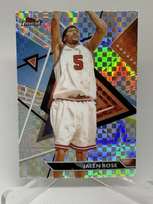 2023-24 Topps Finest Uncommon Checkerboard #127 Jalen Rose Chicago Bulls Foto 1 de 2