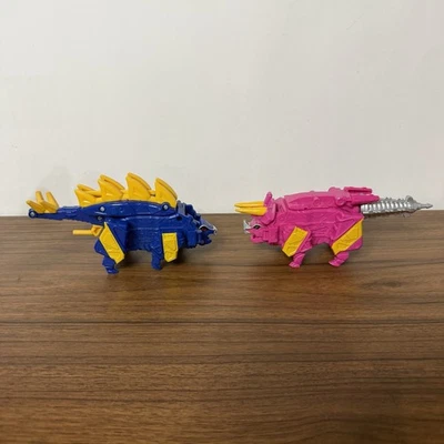 Power Rangers Dino Charge Blue Stego Zord Pink Triceratops Arms Megazord - Image 1 of 4
