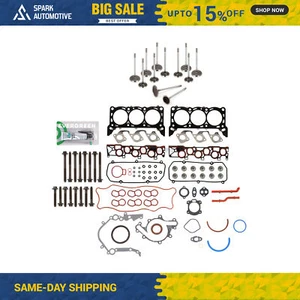 Full Gasket Set Intake Exhaust Valves Fit 01-04 Ford E150 E250 F150 4.2 OHV - Picture 1 of 12