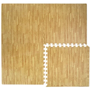 Puzzlematte Laminat-Muster Holz-Optik Boden Deko Matte PuzzleTeppich Holzmuster - Bild 1 von 10
