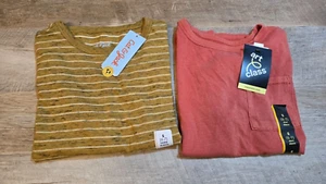 (Set of 2) CAT & JACK / ART CLASS Boys Size S (6/7) T-Shirt Long/ Short Sleeve - Picture 1 of 3