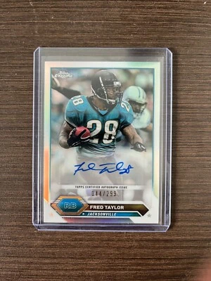 Fred Taylor AUTO 2023 Topps Composite /299 Topps Chrome Refractor #TCA-FT - Image 1 of 2
