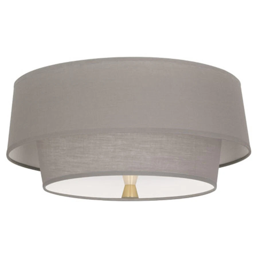 Robert Abbey Decker 2 luces montaje empotrado, latón moderno/gris humo - SG143 Foto 1 de 1