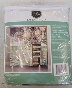 Bird And Bouquet Shower Curtain New! Sealed - Picture 1 of 3