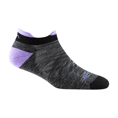 Darn Tough 1047 Space Gray Women's Run No Show Tab UltraLightweight with Cushion - Image 1 of 4