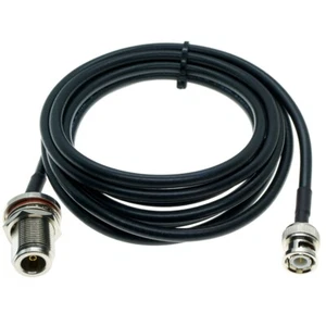 BNC Male to N Female Bulkhead Connector Lot RF Coax Pigtail Jumper RG58 Cable - Picture 1 of 3